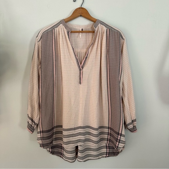 Free People Tops - Free People Boho Muted Tone Tunic w/ pockets Size XS
